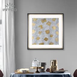 24”x24” Framed Wall Art with Gold Foil