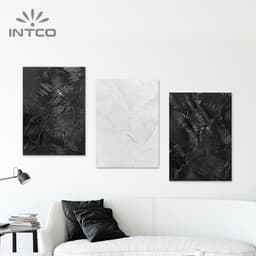 24”x32” Abstract Hand Painted Canvas Art Set of 3