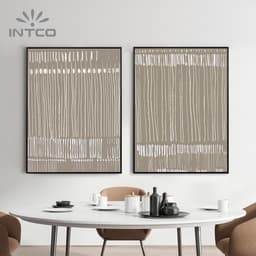 44”x60” Abstract Line Framed Art