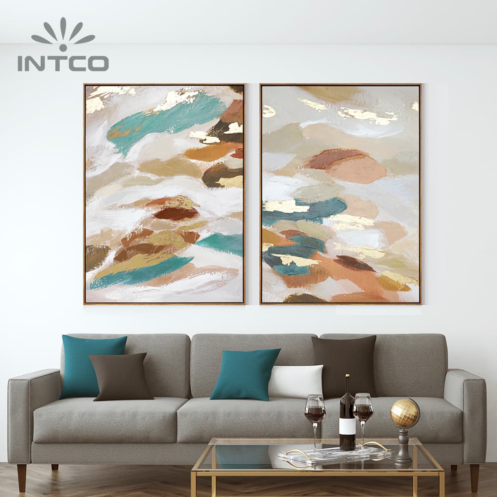 44”x60” Framed Embellished Canvas Wall Art