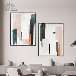 44”x60” Framed Hand Painted Canvas Art Set