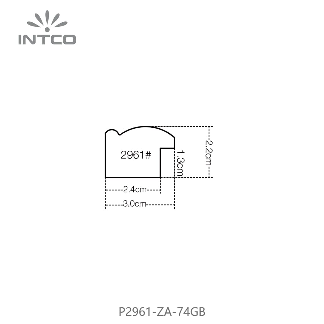 P2961-ZA-74GB — 3cm PS Picture Frame Moulding