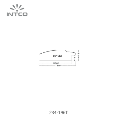 234-196T — 7.56cm Natur PS Bilderrahmenleiste