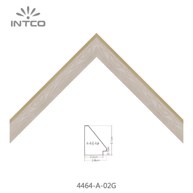 4464-A-02G — 3.81cm Natural PS Moldura para Marco de Fotos