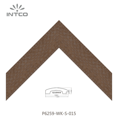 P6259-WK-S-015 — 7.1cm Natur PS Bilderrahmenleiste