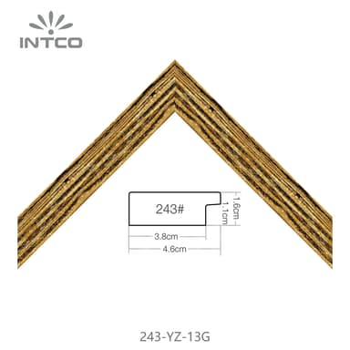 243-YZ-13G — 4.56cm Bronze PS Moldura para Quadro
