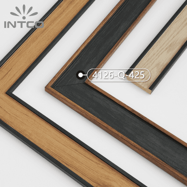 4126-Q-425 — 5.1cm Preto PS Moldura para Quadro