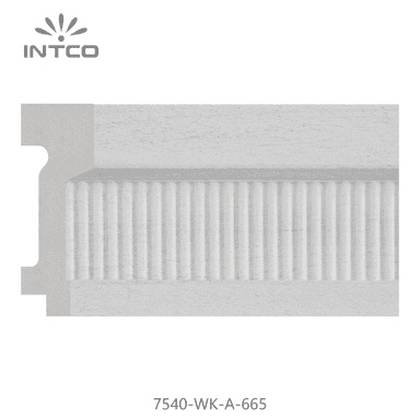 7540-WK-A-665 — 7.6cm Blanco PS Moldura para Marco de Fotos