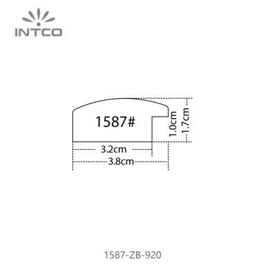 1587-ZB-920 — 3.8cm PS Bilderrahmenleiste