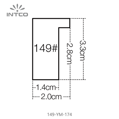 149-YM-174 — 2cm PS Baguette d'Encadrement