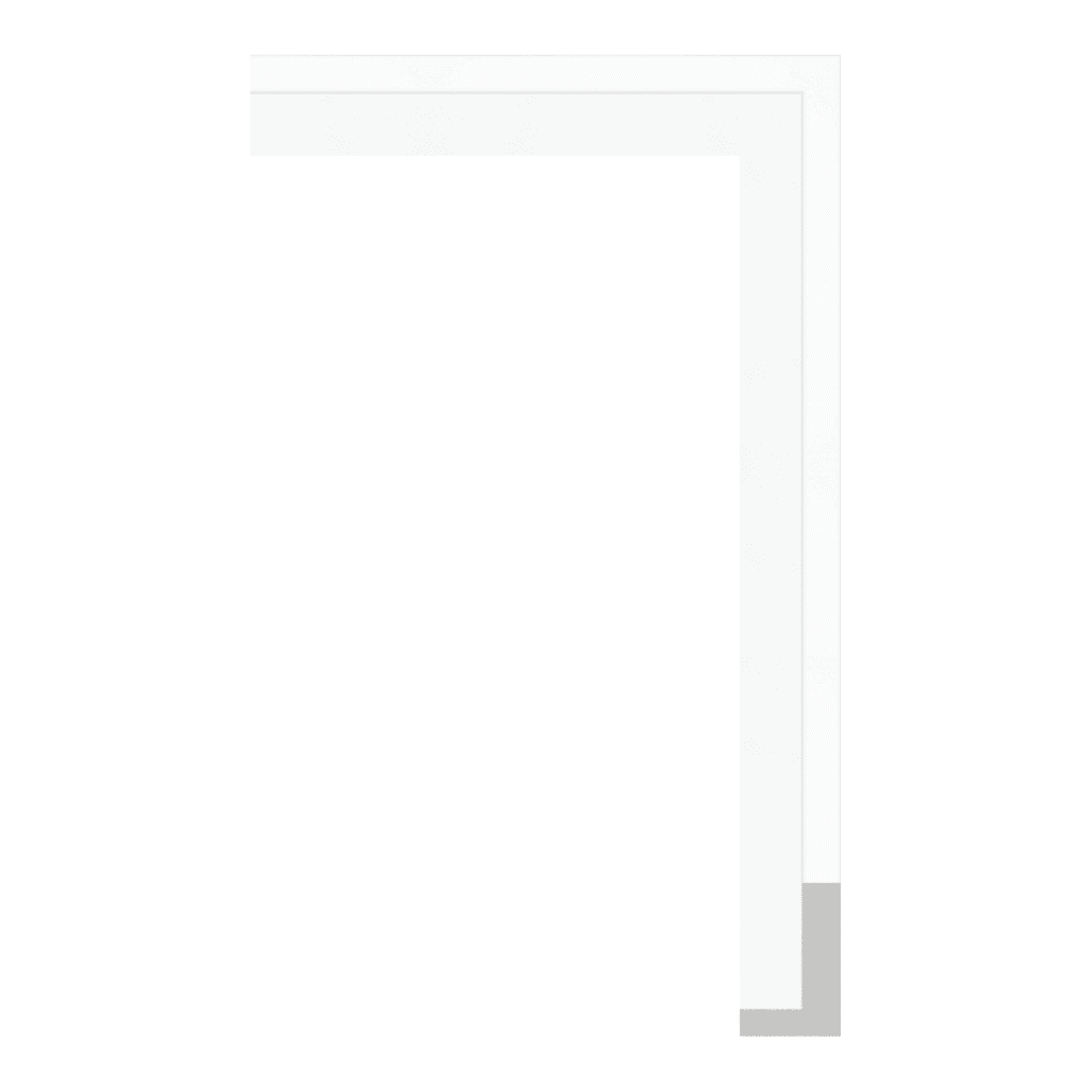 1978-6159(BASE) — 4cm Branco PS Moldura para Quadro