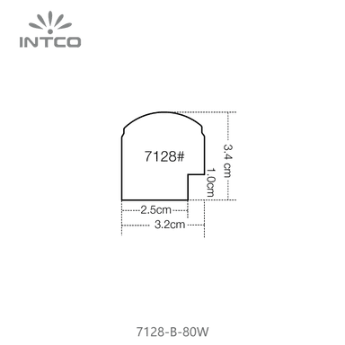 7128-B-80W — 3.15cm PS Picture Frame Moulding