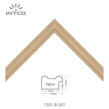 7501-B-007 — 4cm Natural PS Picture Frame Moulding