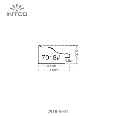 7918-594T — 4cm Argenté PS Baguette d'Encadrement