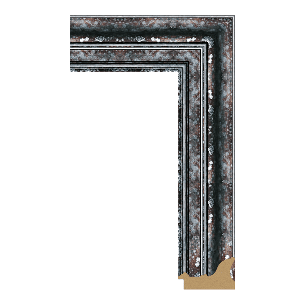 7917-V281 — 8cm Silber PS Bilderrahmenleiste