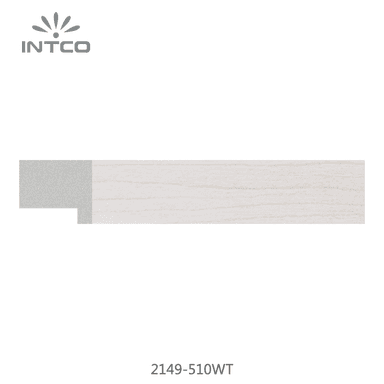 2149-510WT — 2.54cm Weiß PS Bilderrahmenleiste