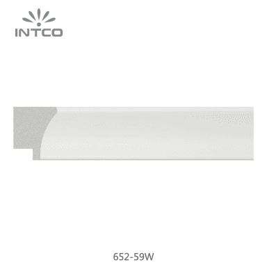 652-59W — 3cm Weiß PS Bilderrahmenleiste