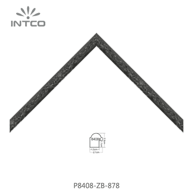 P8408-ZB-878 — 2.05cm Silber PS Bilderrahmenleiste