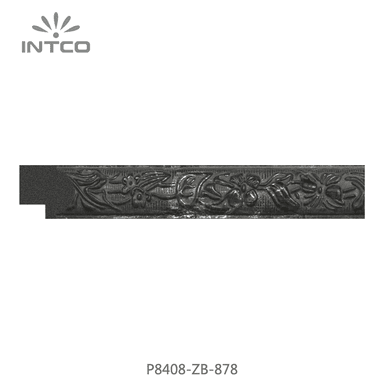 P8408-ZB-878 — 2.05cm Silber PS Bilderrahmenleiste
