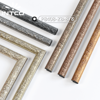 P8408-ZB-878 — 2.05cm Silber PS Bilderrahmenleiste