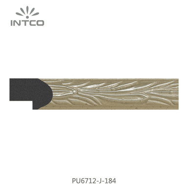 PU6712-J-184 — 2.54cm Plateado PS Moldura para Marco de Fotos