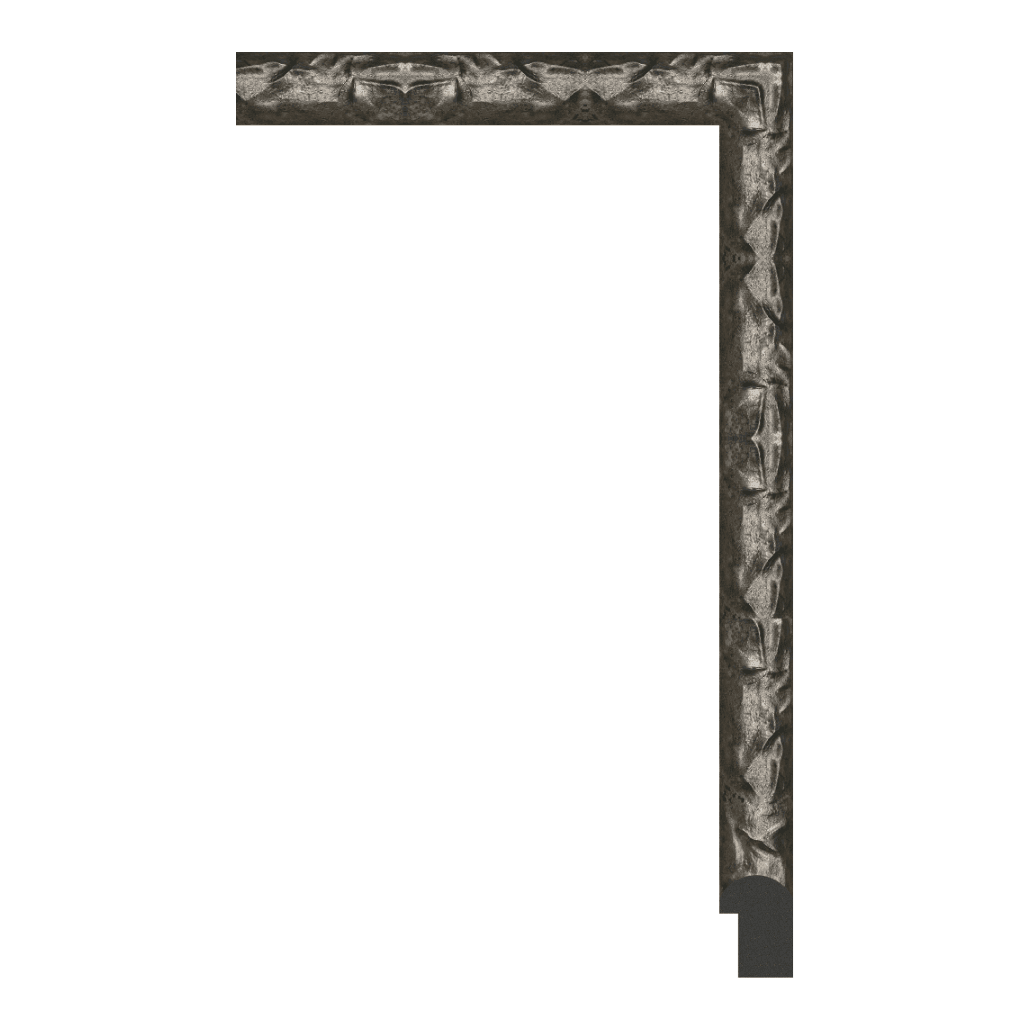 U4615-B-945T — 3.1cm Silber PS Bilderrahmenleiste