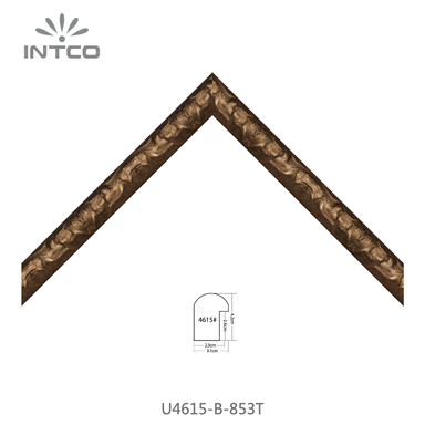 U4615-B-853T — 3.1cm Bronze PS Bilderrahmenleiste