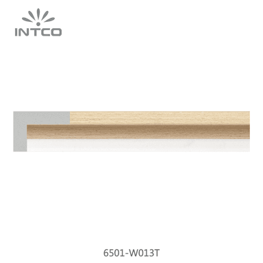 6501-W013T — 2.26cm Natural PS Moldura para Marco de Fotos