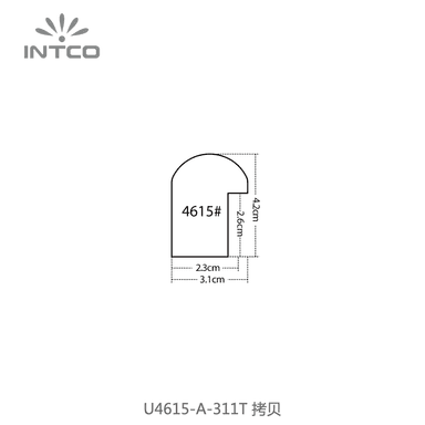 U4615-A-311T — 3.1cm Bronce PS Moldura para Marco de Fotos