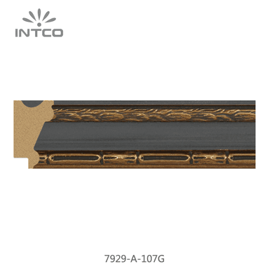 7929-A-107G — 3.8cm Dourado PS Moldura para Quadro