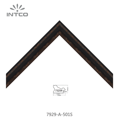 7929-A-501S — 3.8cm Naturel PS Baguette d'Encadrement