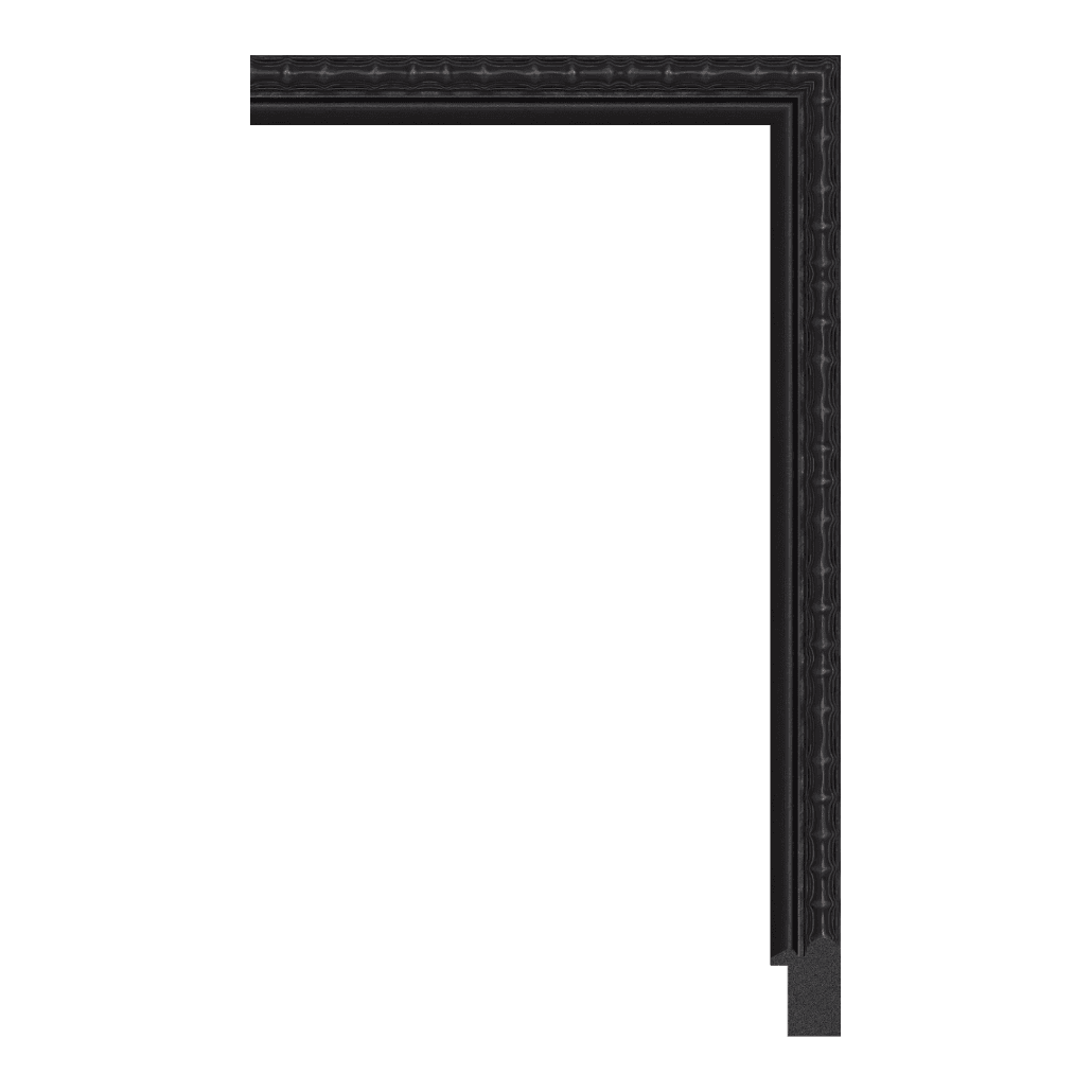 P7312-A-1841 — 2.78cm Schwarz PS Bilderrahmenleiste