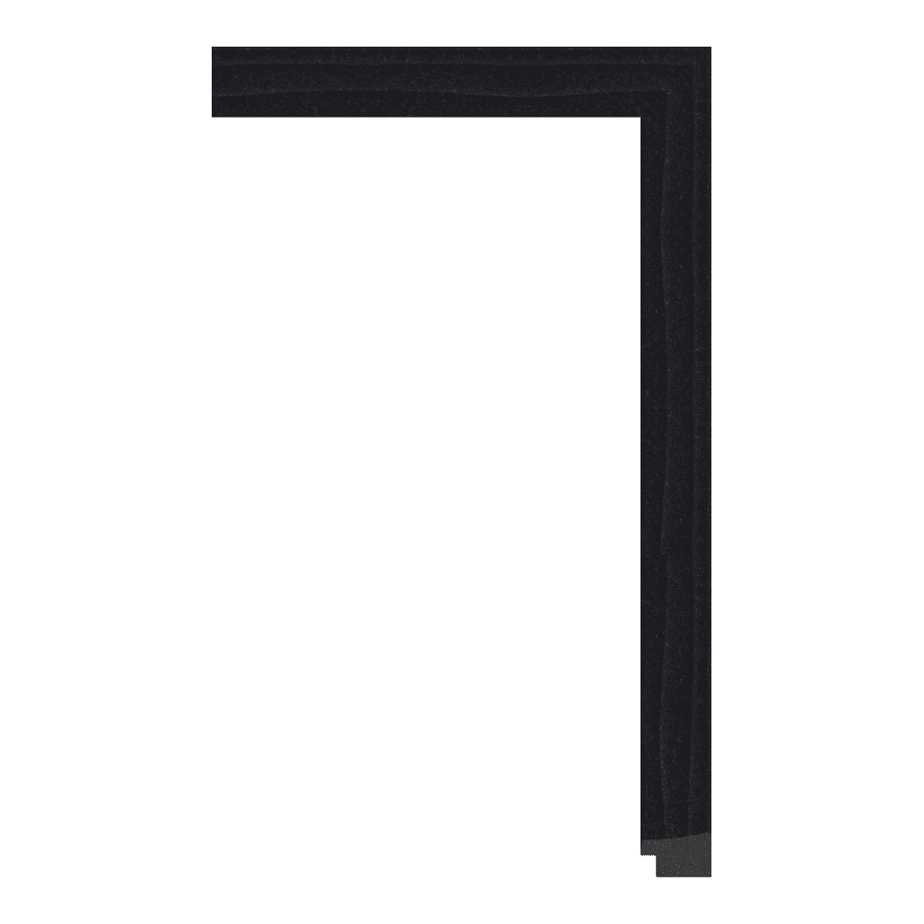 5549-E-703 — 3.3cm Noir PS Baguette d'Encadrement