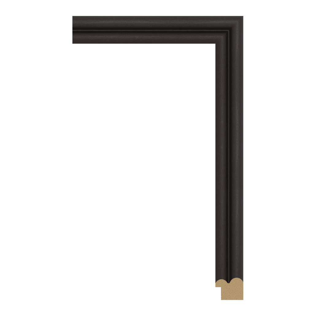 U7963-6077T — 3.81cm Schwarz PS Bilderrahmenleiste