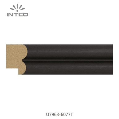 U7963-6077T — 3.81cm Schwarz PS Bilderrahmenleiste