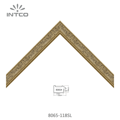 8065-118SL — 3.5cm Gold PS Bilderrahmenleiste