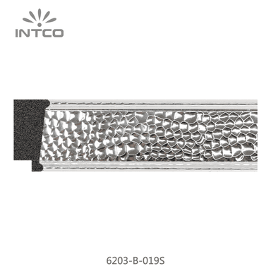 6203-B-019S — 4cm Argenté PS Baguette d'Encadrement