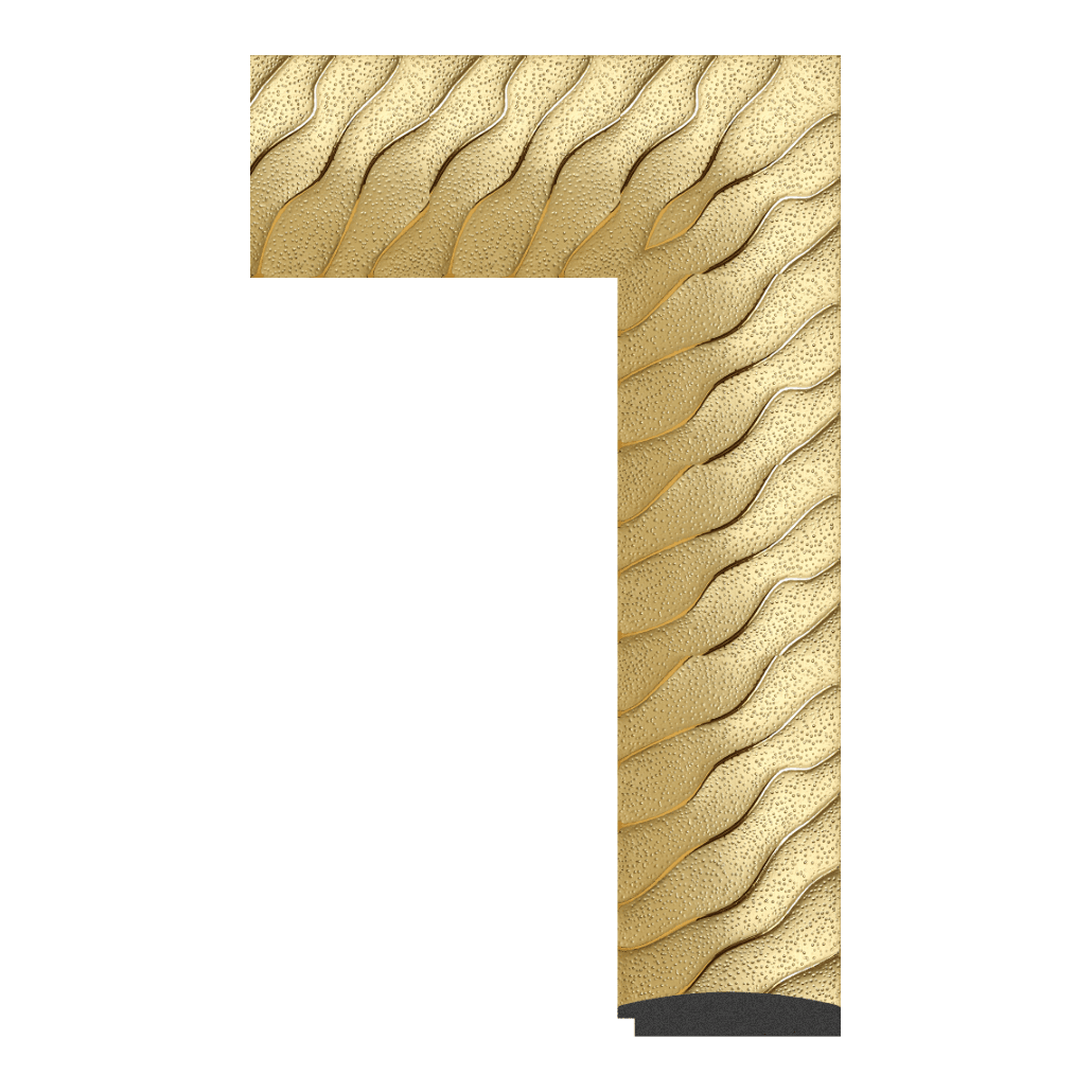 5954-WK -E-2317 — 8.8cm Gold PS Bilderrahmenleiste