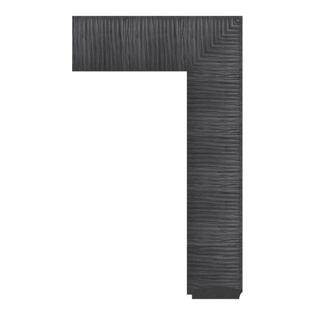 5762-WK-B-513 — 7.62cm Negro PS Moldura para Marco de Fotos