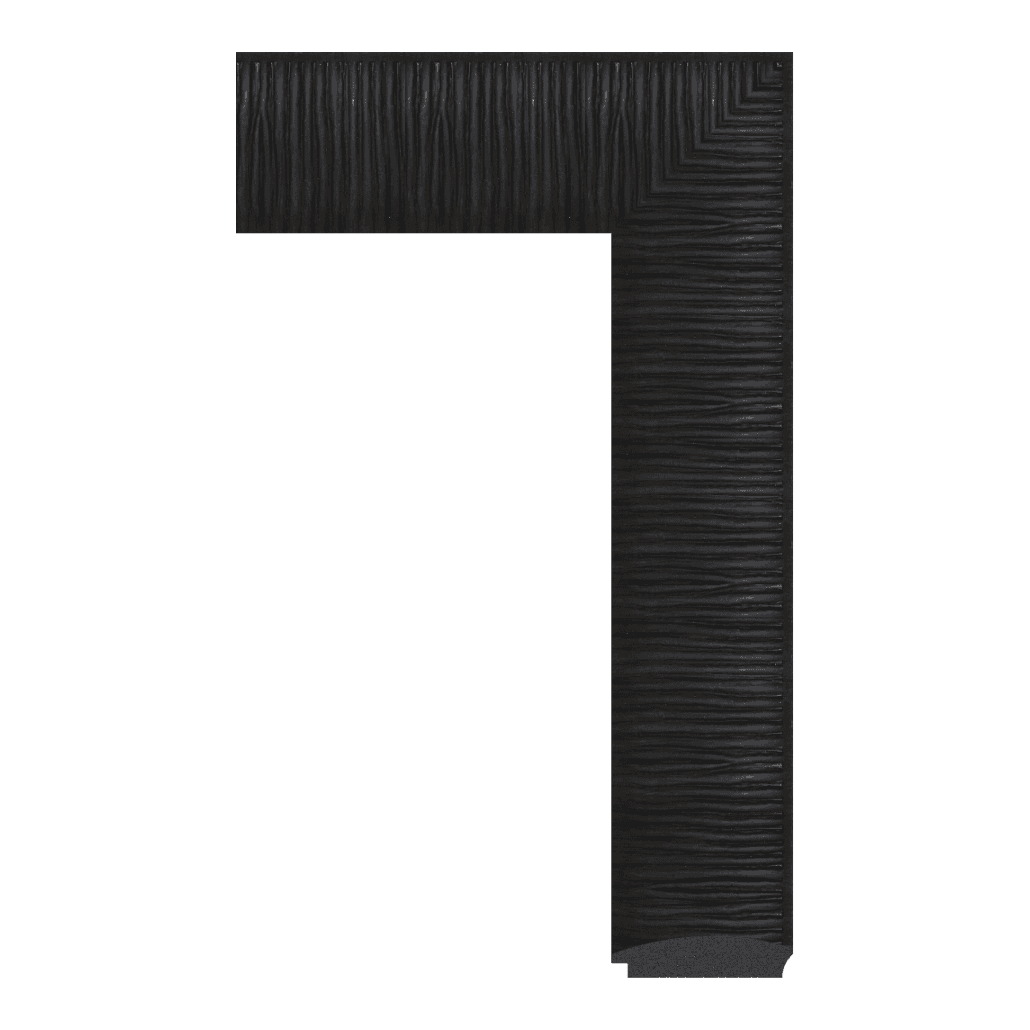 5762-WK-B-514 — 7.62cm Negro PS Moldura para Marco de Fotos