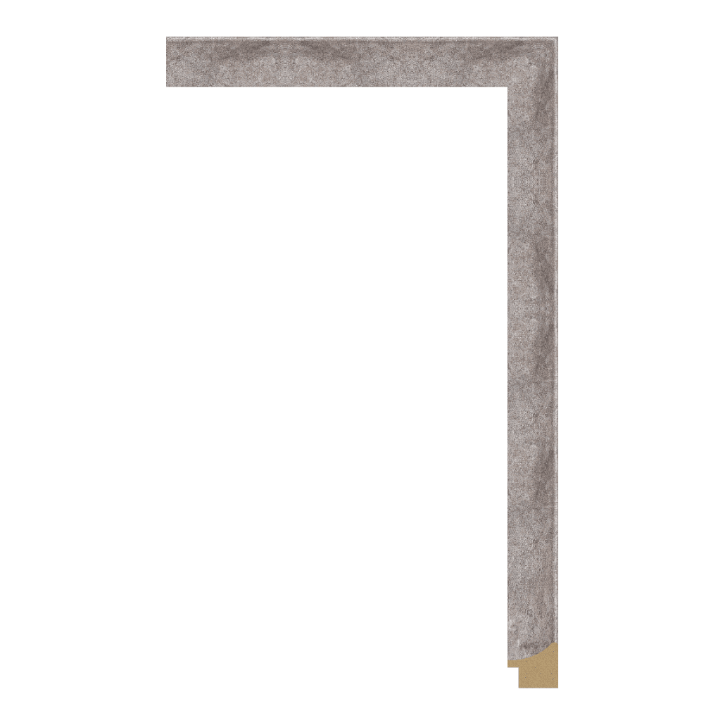 652-B-191 — 3cm Silber PS Bilderrahmenleiste