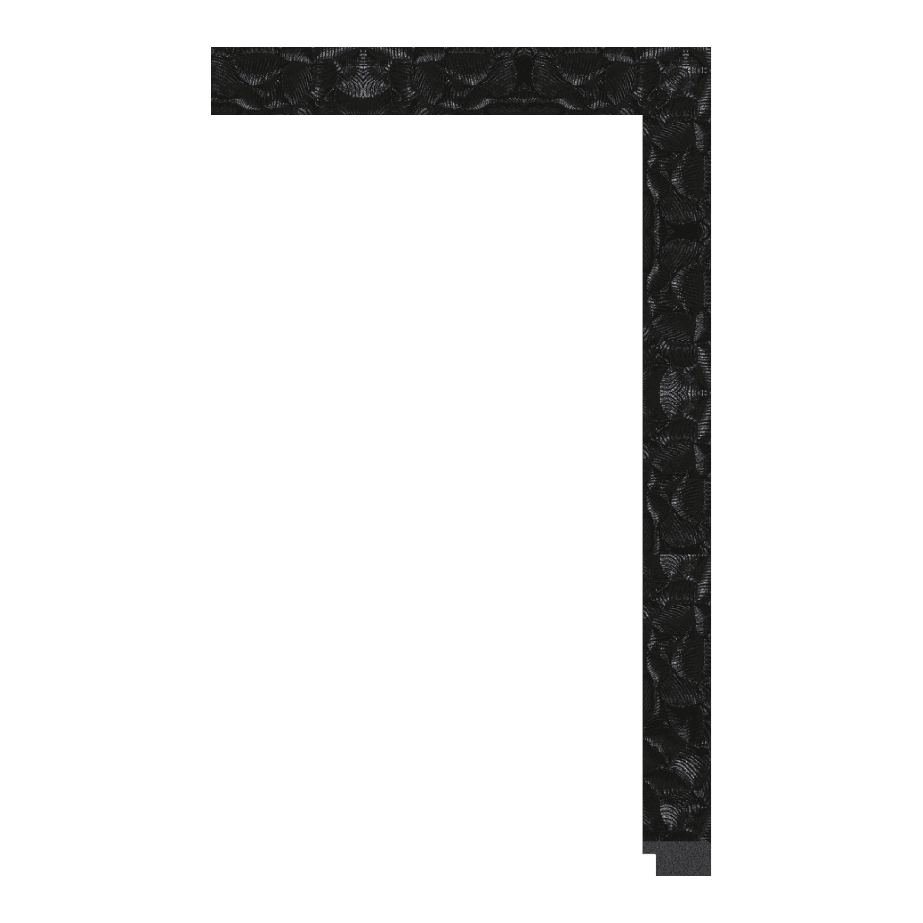 7000-R-104 — 3.18cm Schwarz PS Bilderrahmenleiste