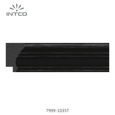7999-1035T — 3.81cm Schwarz PS Bilderrahmenleiste