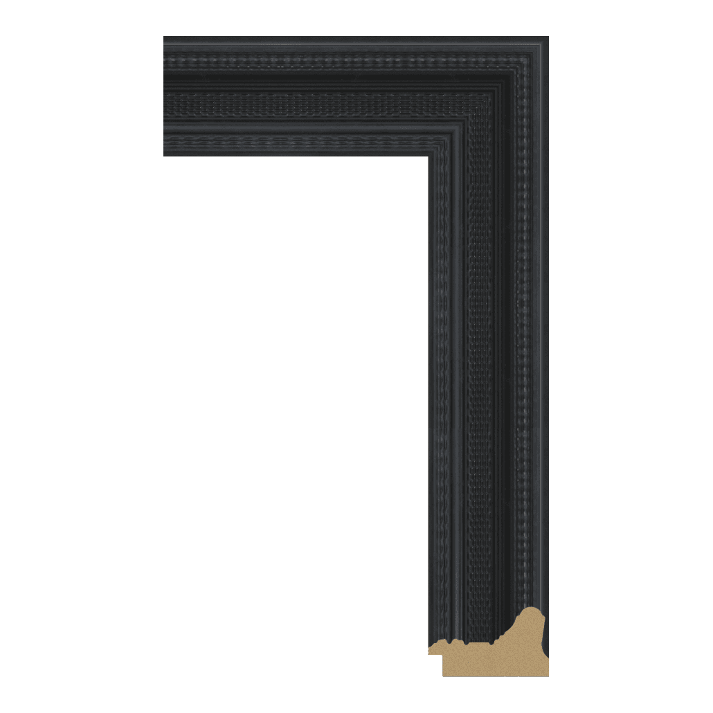P7920-A-122 — 7.3cm Schwarz PS Bilderrahmenleiste