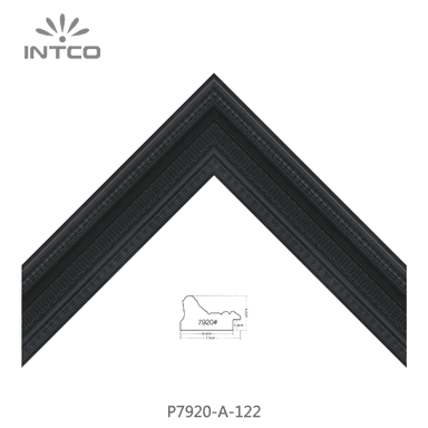 P7920-A-122 — 7.3cm Negro PS Moldura para Marco de Fotos