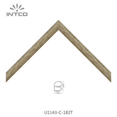 U1143-C-182T — 2.6cm Gold PS Bilderrahmenleiste