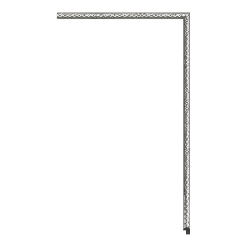 7849-E-019 — 1.2cm Argenté PS Baguette d'Encadrement