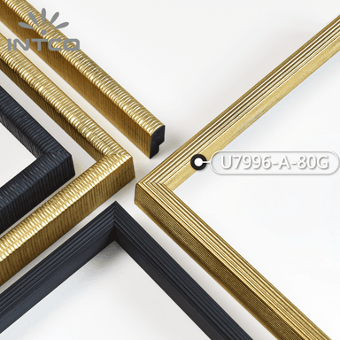 U7996-A-80G — 2cm Gold PS Bilderrahmenleiste