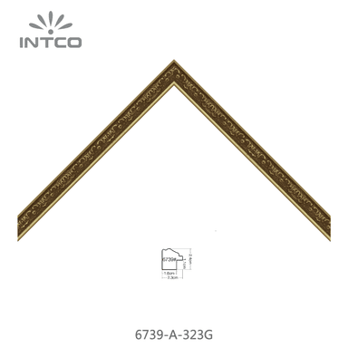 6739-A-323G — 2.35cm Doré PS Baguette d'Encadrement