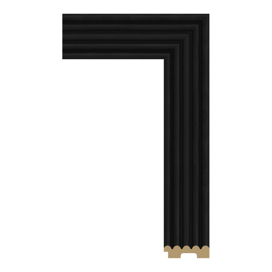 U9123-WK-077T — 7.2cm Noir PS Baguette d'Encadrement